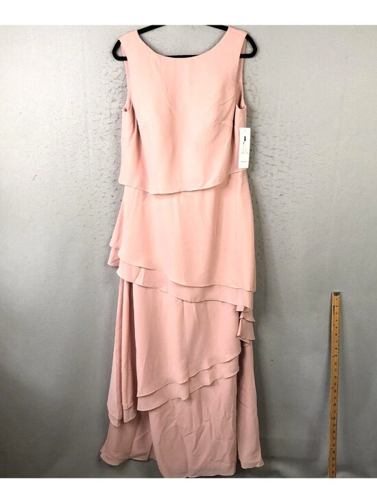 Wear Your Love Dresses & Skirts - Bridesmaid Dress Womens 16 Pink Sleeveless Layered Chiffon Formal Corset Back